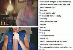 Omegle horny girl with big tits teace me with banana