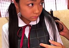 Tiny Busty Japanese Schoolgirl Clit Stimulated