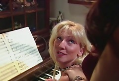 Hot  pussy fingering after solo piano play