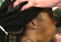 Black Slut With Ghetto Braids Face Smashed By White Guys