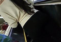 Nice ass hot butt secretary in black tight pants